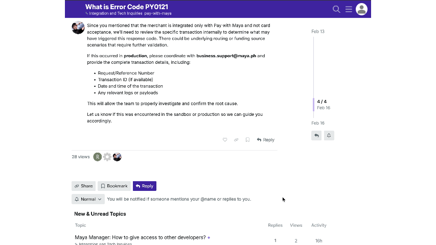 Quoting during reply in the Maya Developer Forum